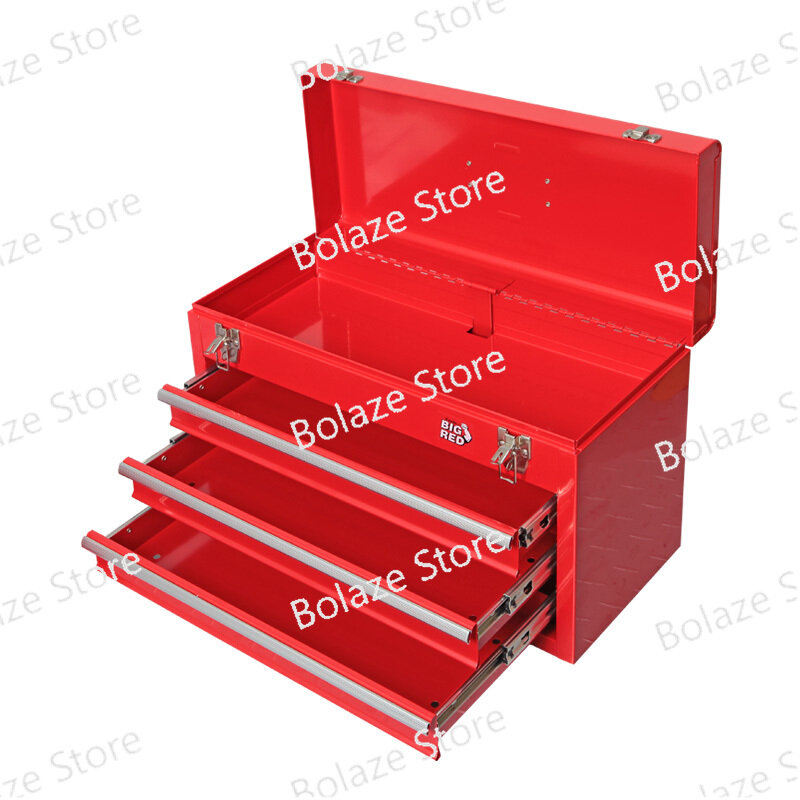 Cassetta degli attrezzi portatile Set per la casa riparazione portatile cassetto multifunzione scatola portautensili combinata a doppio strato