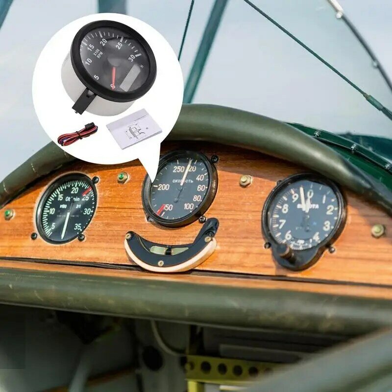 Tachometer RPM Meter Waterproof Outboard Boat 85mm 0-3000 RPM Gauge Waterproof Outboard Boat RPM Tachometer Gauge For Marine Car