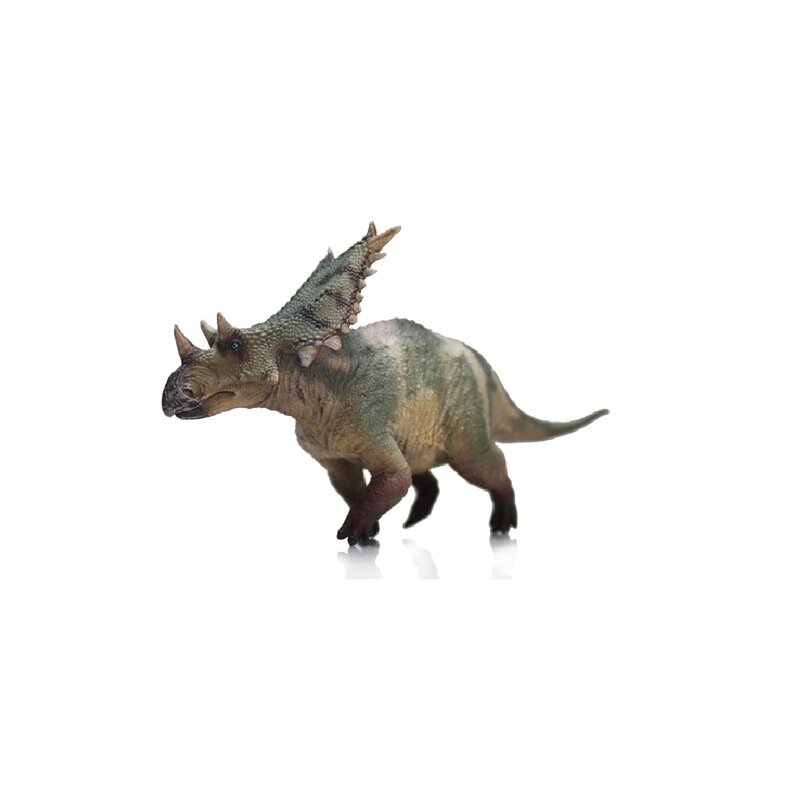 لعبة الديناصورات HAOLONGGOOD-Chasmosaurus ، نموذج حيوان ما قبل الهيستروي القديم ،