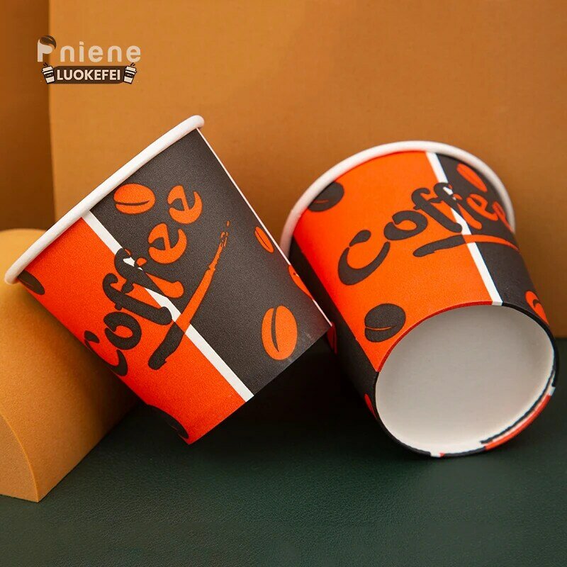 Gobelets à café en papier jetables personnalisés, produit personnalisé, prix d'usine, haute qualité, 2.5 oz, 2.5 oz