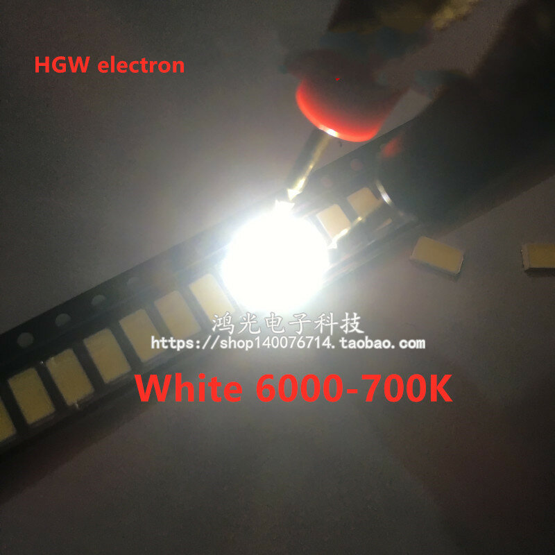 1000 Buah 5630 / 5730 0.5W Putih/Putih Hangat Patch LED Putih Super Terang Lampu Manik 5730 Positif/Putih Hangat