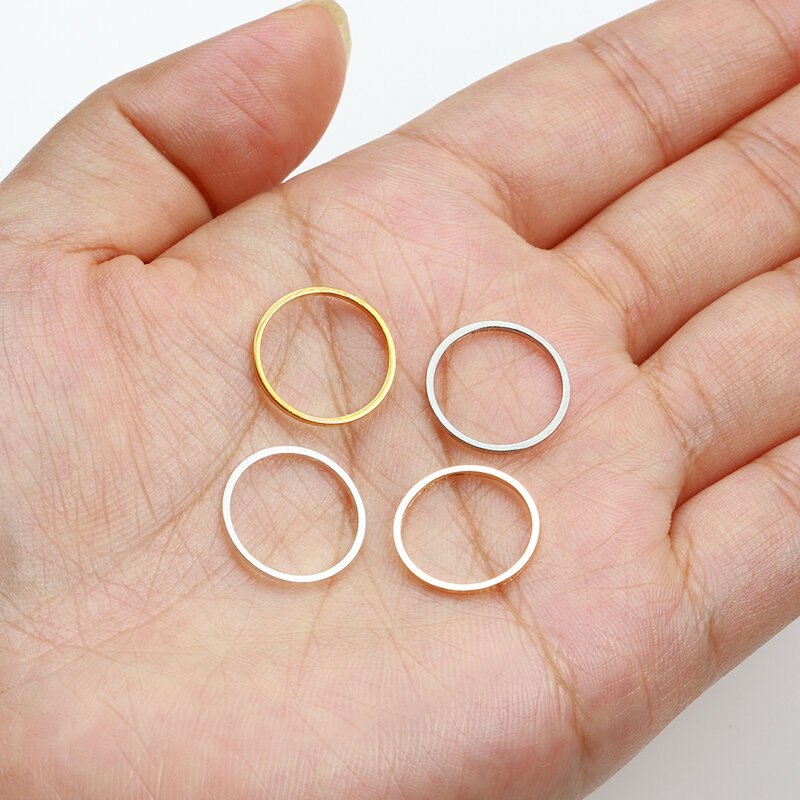 20-50 sztuk kolczyki Making 8-40mm obręcze kolczyk przewodów złącza zamknięte okrągłe pierścienie dla DIY wisiorek akcesoria do wyrobu biżuterii