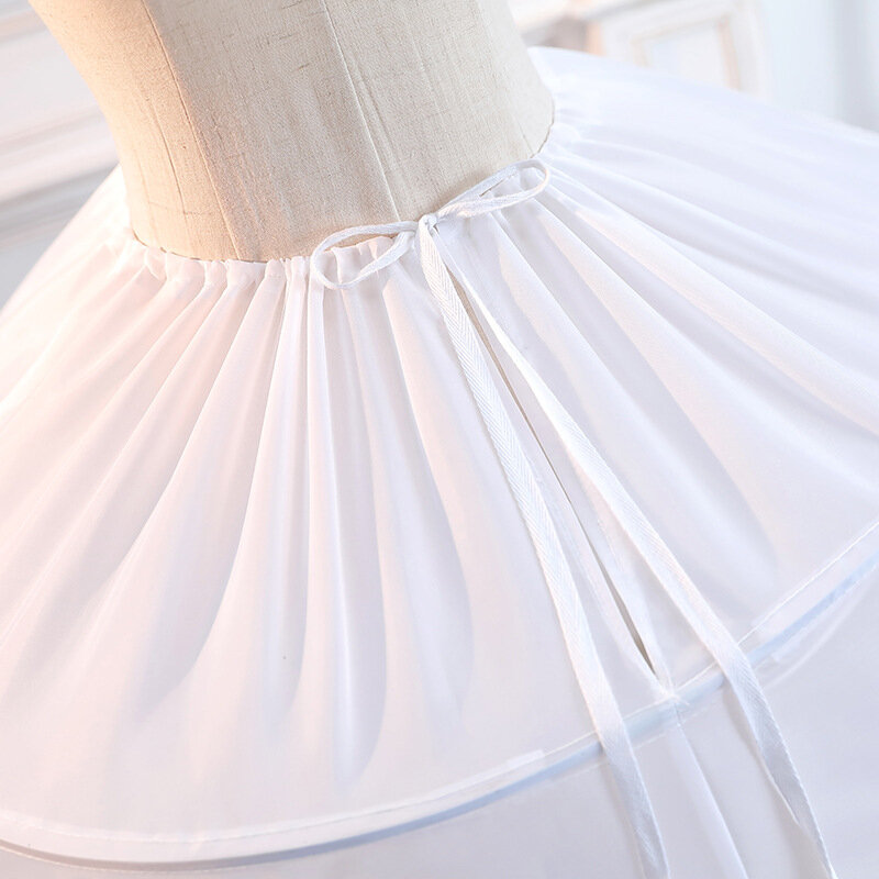 Nowa suknia ślubna z 8 kółkami krynolina Fishbone sukienka na ramiączkach sukienka wydajność Pannier Bride Puffy podszewka duża spódnica wsparcie