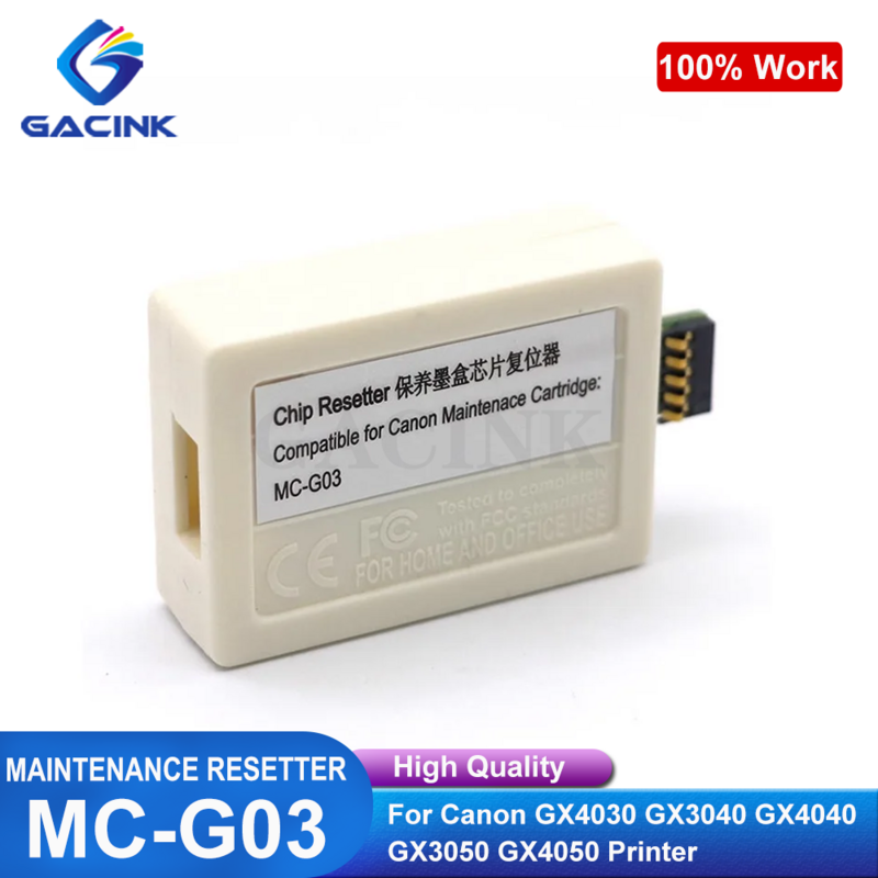 MC-G03 MC G03 Resetter del Chip del serbatoio di manutenzione per Canon GX4030 GX3040 GX4040 GX3050 GX4050 Resetter del Chip del serbatoio di scarico della stampante