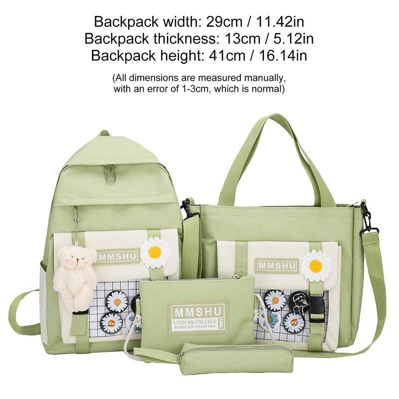 Kawaii Rucksack für die Schule niedlichen japanischen Rucksack mit Rucksack Handtasche Umhängetasche und Stifte tui große Kapazität kawaii
