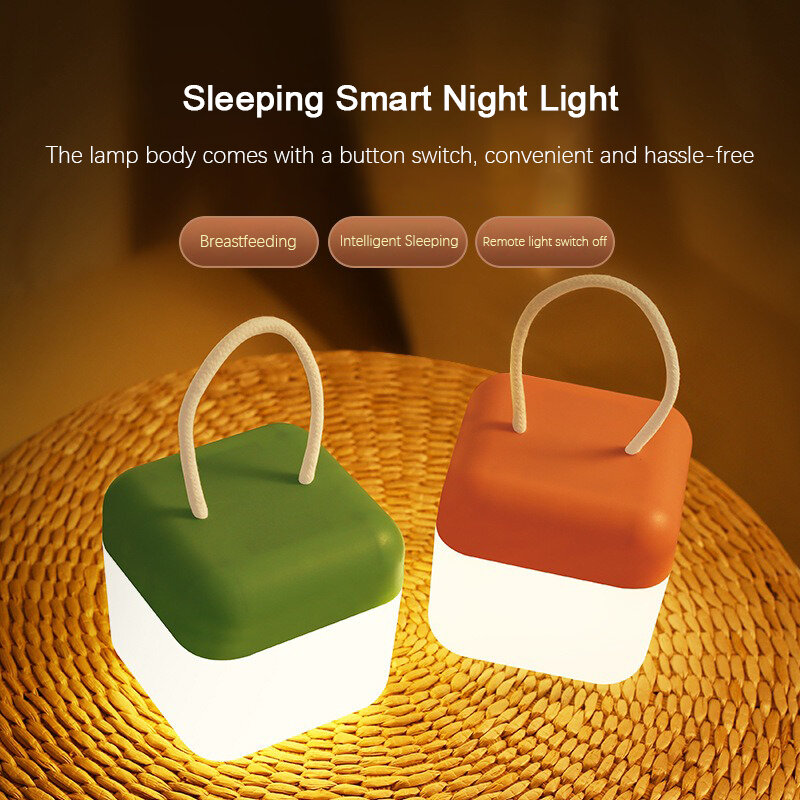 Luz LED de noche con carga USB, lámpara de alimentación nocturna, Control táctil humano, iluminación para dormitorio, mesita de noche