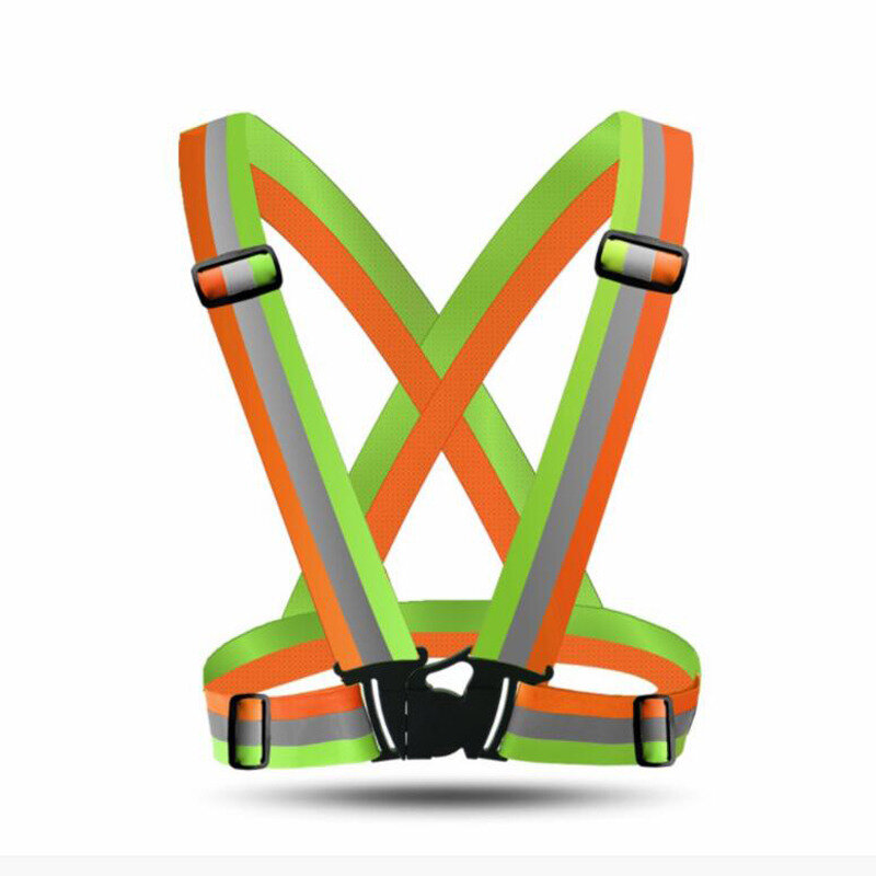 1pc 4*120cm Unisex Night Running Suspender Reflective Mens Suspenders Colorful Adjustable Luminous Wide Braces Youth Sport Belt