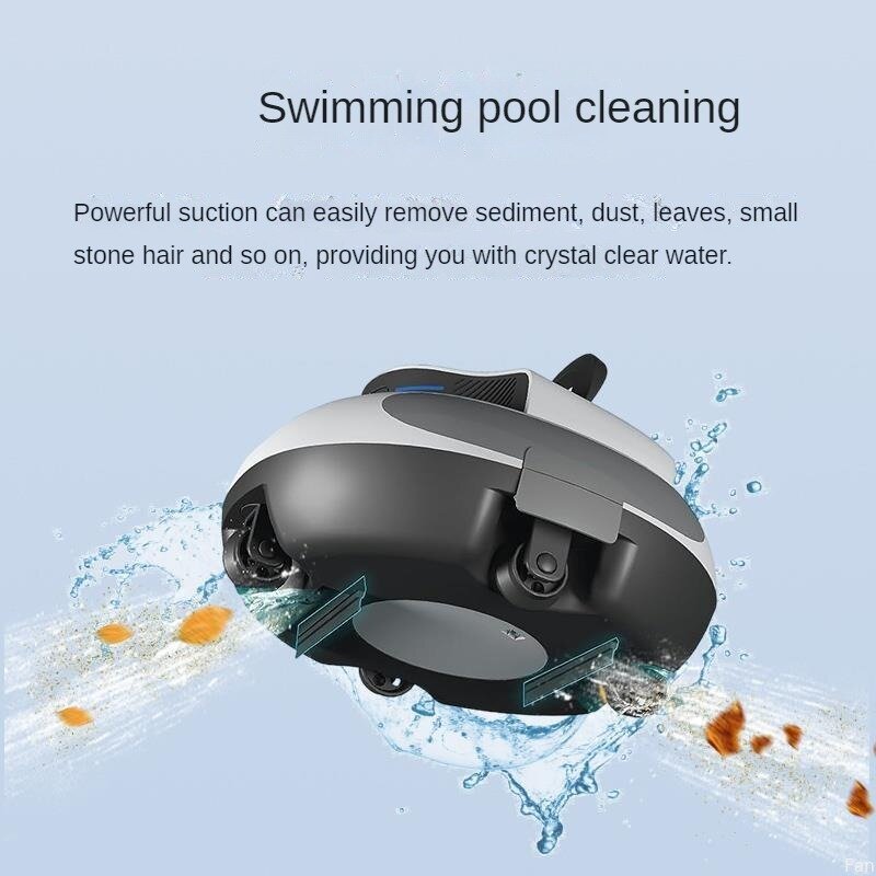 Penyedot debu nirkabel, pembersih kolam renang Sensor cerdas, penyedot debu lumba-lumba, Sensor cerdas, pembersih vakum cocok untuk 100 meter persegi