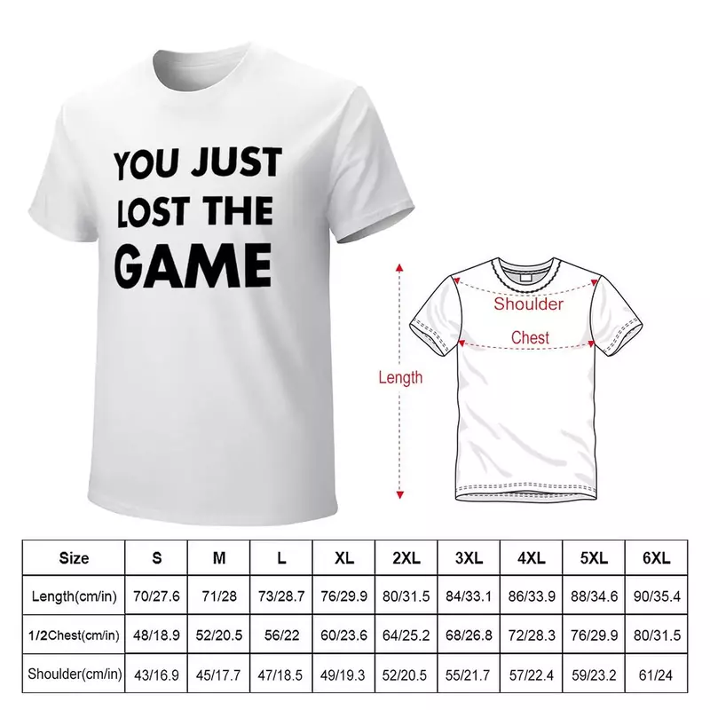 You Just Lost The Game T-Shirt blanks oversizeds tops quick drying Men's t shirts