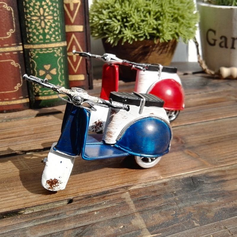 Mini Pédale de Moto en Fer, Modèle Fait à la Main, Statue Créative, Décoration Artisanale, Cadeaux pour Enfant