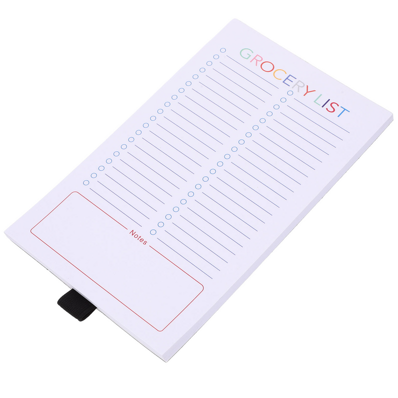 Cuaderno diario semanal magnético para compras, Bloc de notas de planificación, planificador de lista de compras