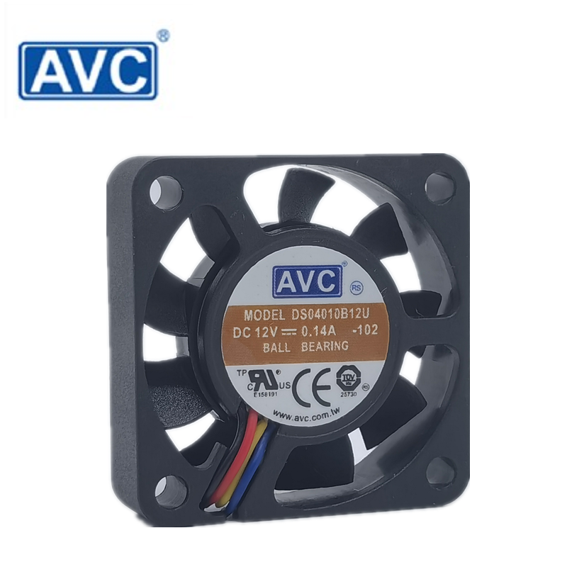 AVC DS04010B12U ventilador de refrigeración para chasis, regulador de velocidad PWM, 4 cables, DC12V, 0.14a, 4010, 4cm, nuevo