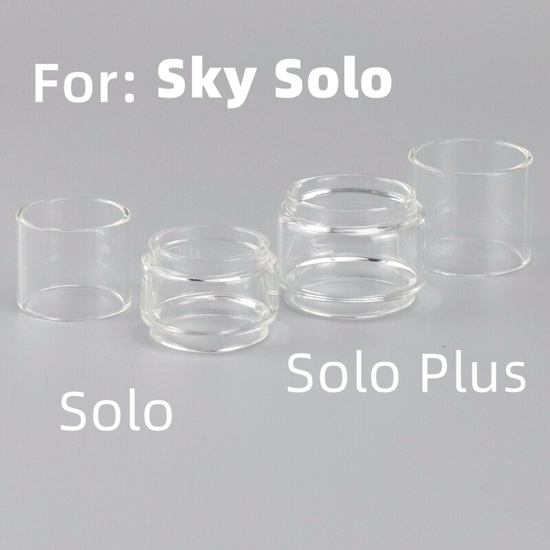 Sky Solo tabung kaca pengganti, tabung kaca Lurus/lemak gelembung transparan 8ml/langit Solo Plus 3.5ml