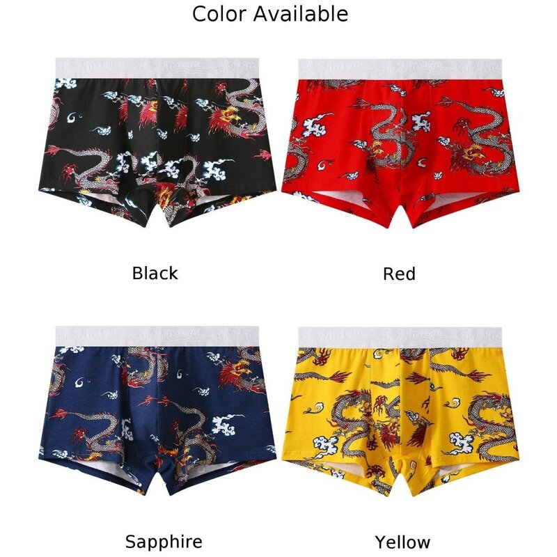 Men\'s Middle Waist Boxer Brief Underwear Cotton Panties Lingerie Stylish and Comfortable Fit for Every Occasion