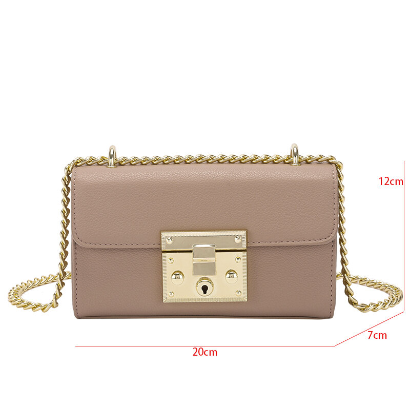 Small Leather Crossbody Bags For Women 2023 Chain Shoulder Simple Lady Travel Purses And Handbags Fashion Luxury Cross Body Tiny