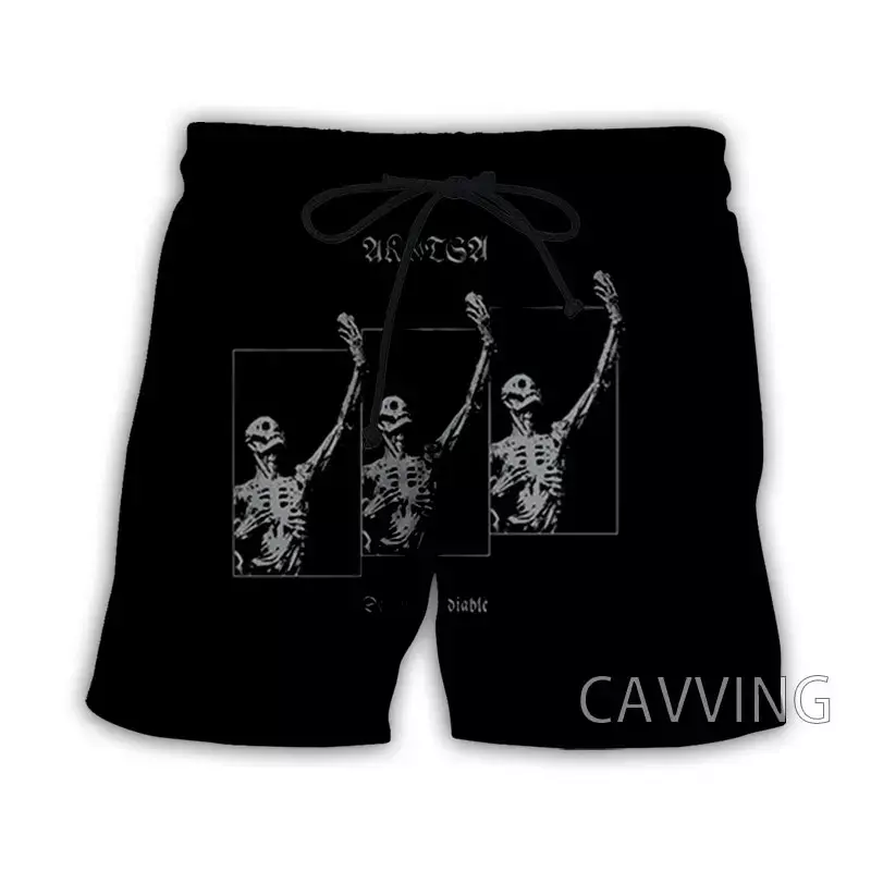 CAVVING-pantalones cortos de playa con estampado 3D de Akitsa Rock para mujer y hombre, ropa de calle informal de secado rápido