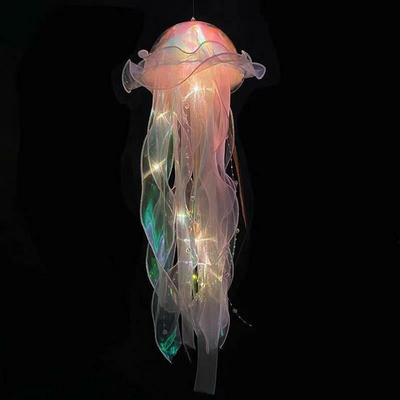 Lanterna di meduse decorazione luci di meduse oceaniche lampade di pesce di gelatina colorate decorazioni luminose a forma di pesce di gelatina per la decorazione della stanza