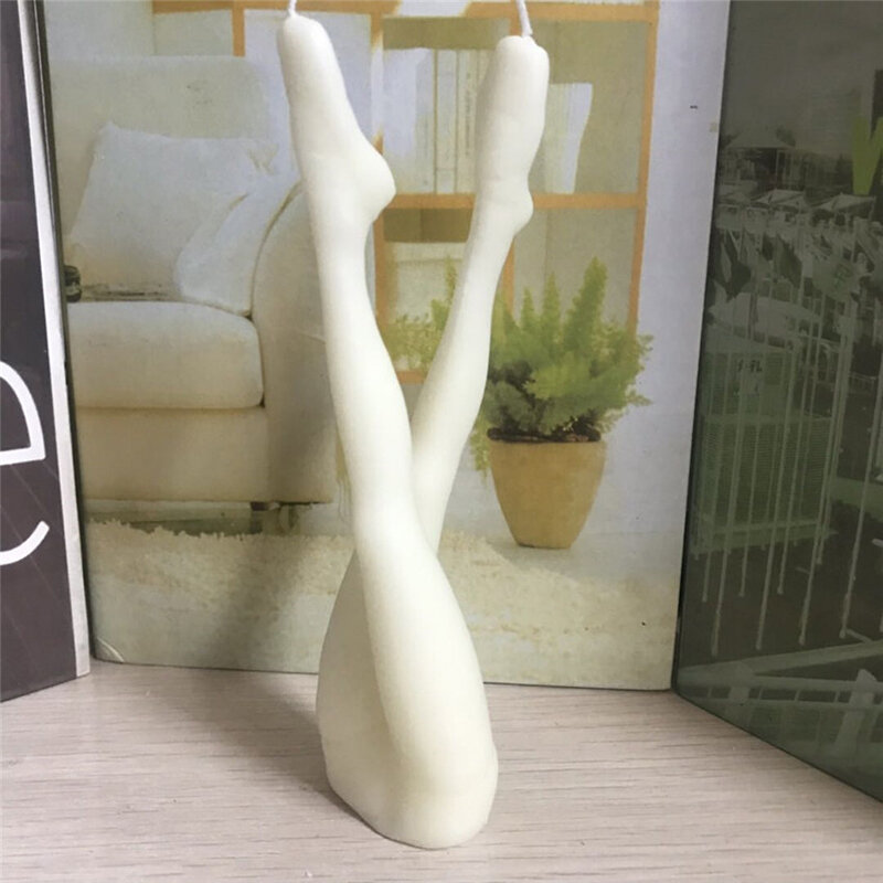 1Pc Creative Human Body Candle Body Shaped Art Candles Home Living Room Party Decoration Legs Candle Ornaments Handmade Crafts