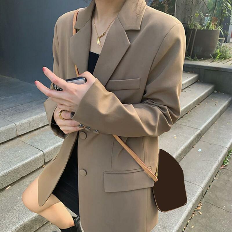 Basic for Women Loose Fit Suit Coat Stylish Women's Minimalistic Suit Coats for Spring Autumn Lightweight S with Casual Tempered