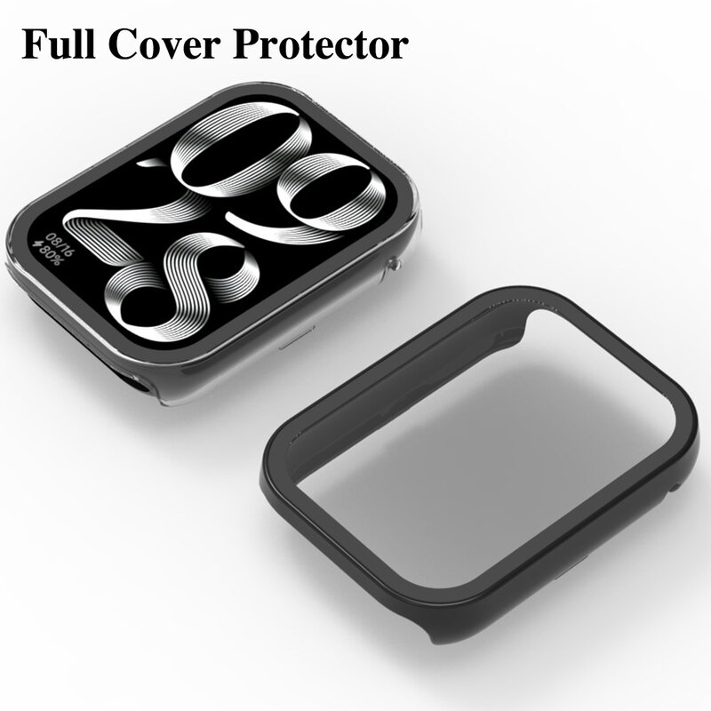 Tempered Glass + PC Cover for Xiaomi Mi Band 8 Pro Full Coverage Protective Bumper Case for Mi 8Pro Screen Protector Accessories