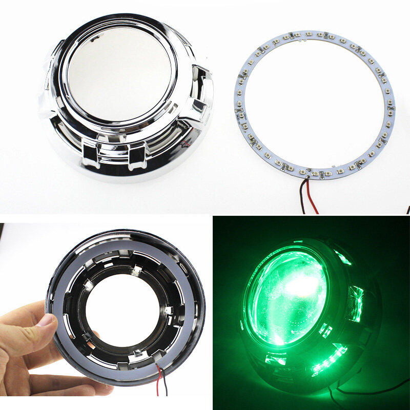 2 Pieces Car Led  Headlight 40MM 60MM 80MM 90MM 100MM 120MM 140MM 3528 Angel Eyes Halo Ring Light White/Blue/Yellow/Green/Red