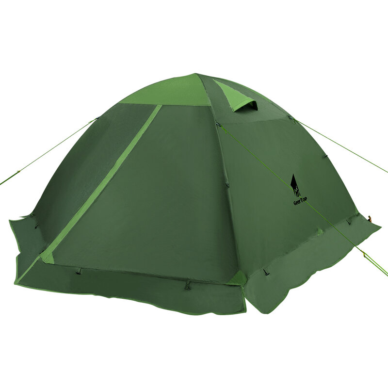 Geertop tendas ao ar livre 2 pessoas impermeável portátil dobrável camping tenda