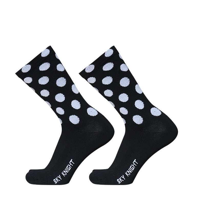 Велосипедные дышащие профессиональные носки унисекс Skyknight с цветными полосками для бега