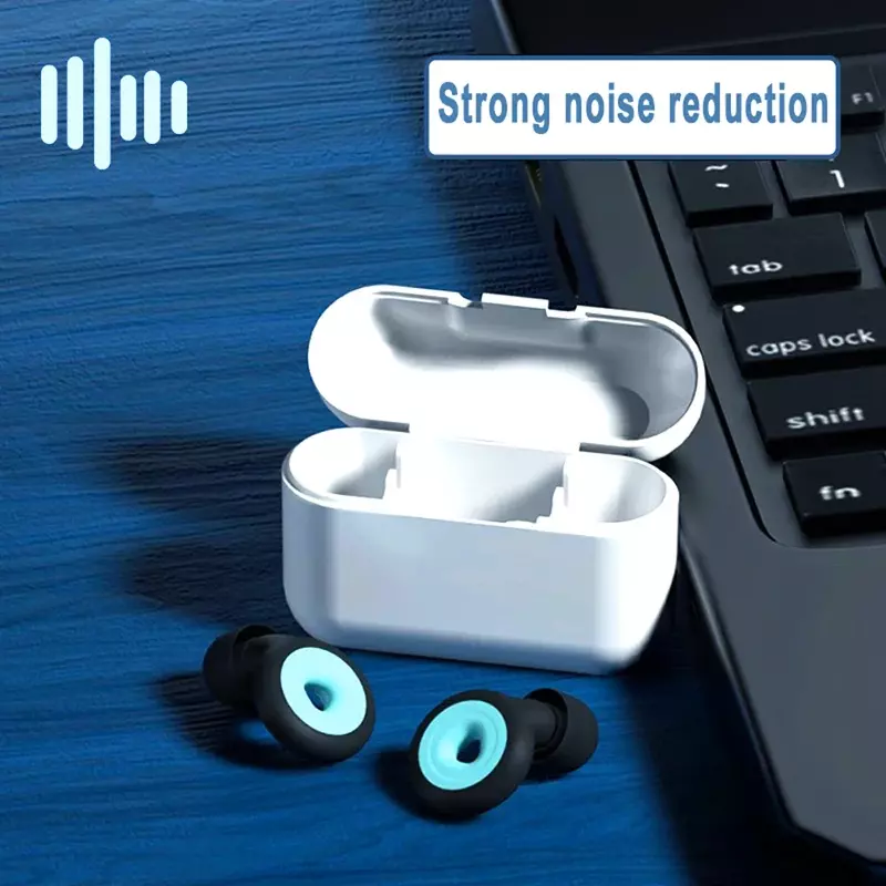 1 Pair Swimming Training Noise Reduction Earplug Soft Silicone Ear Muffs Noise Protection Travel Reusable Waterproof Ear Plugs
