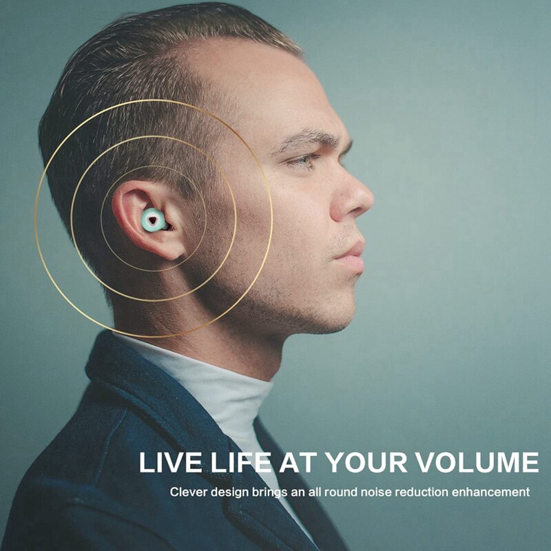 Bouchons d'oreille réutilisables en silicone flexible, protection auditive, suppression du bruit, super doux, sommeil