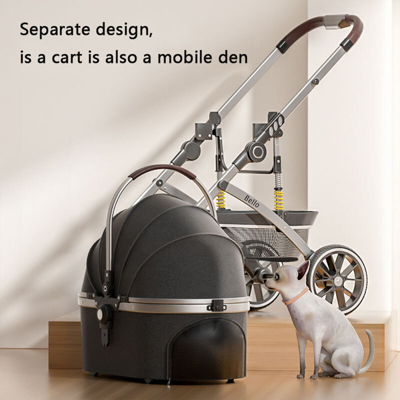 Прогулочная коляска для собак, легкая складная коляска с алюминиевой рамкой, для путешествий с кошками и собаками, 20 кг, LD11