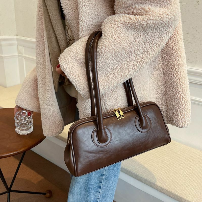 Женская короткая сумка из искусственной кожи, модная острая Женская модная дорожная сумка через плечо Boston