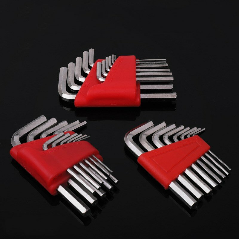 5/8/11 Pcs Metric Allen Wrench Set Inch Wrench L Wrench Keys Size Allen Key Short Arm Vehicle Repair Tool Set Home Hand Tools
