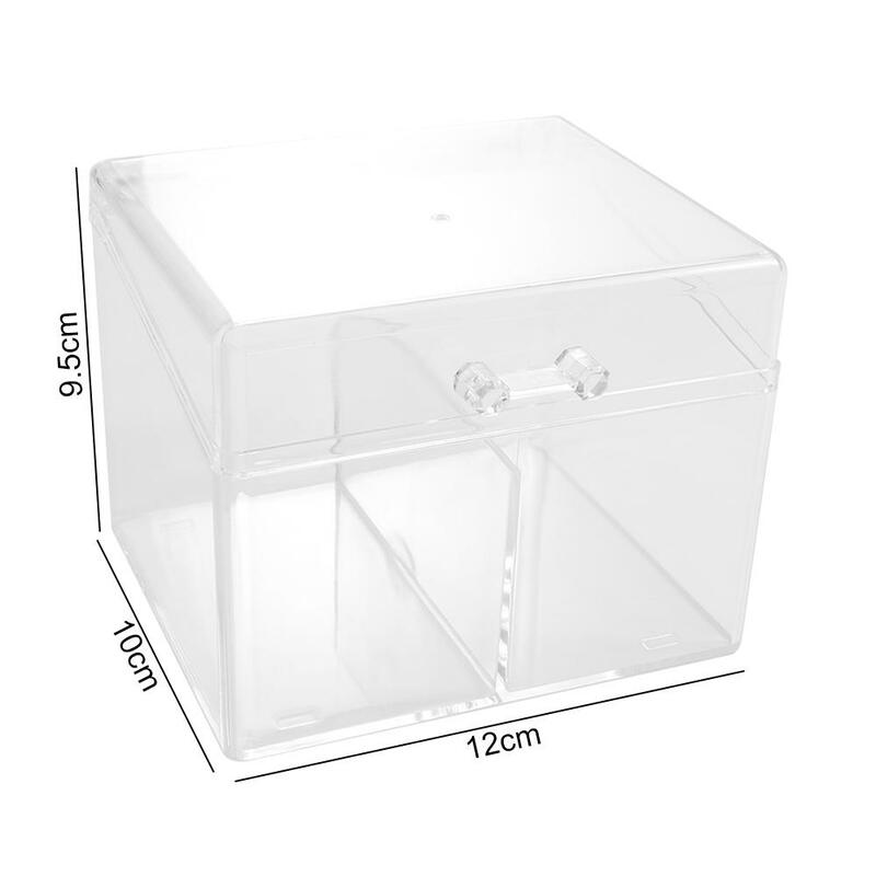 Boîte de rangement pour cartes, grande boîte de rangement transparente en acrylique pour scrapbooking, rangement et organisation de cartes