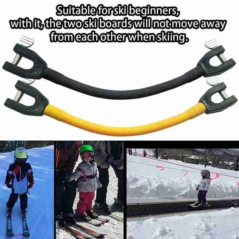 1/2/4PCS Edgie Wedgie przenośne złącze do nart do nauki sprzętu narciarskiego Easy Trainer idealny zimowy sprzęt narciarski dla początkujących