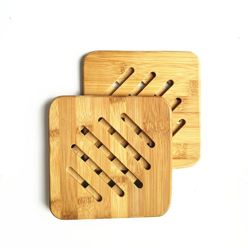 Bambu coasters para cozinha