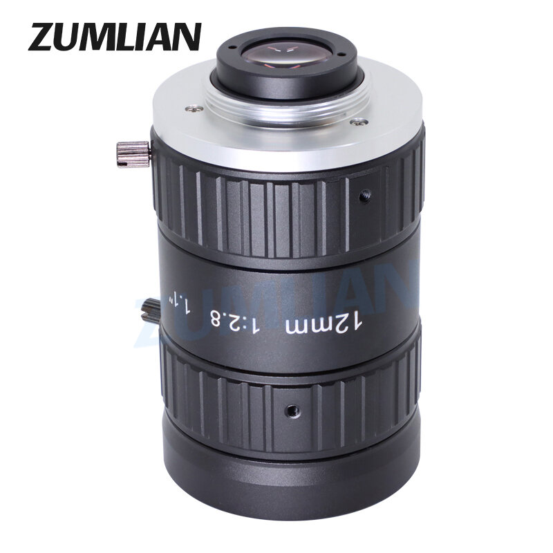 High-Contrast Handmatige Diafragma Fa Lens 20MP C-Mount 12Mm Lens Machine Vision Lens 1.1 "F2.8, handmatige Focus Zoom Zijn Camera Lens