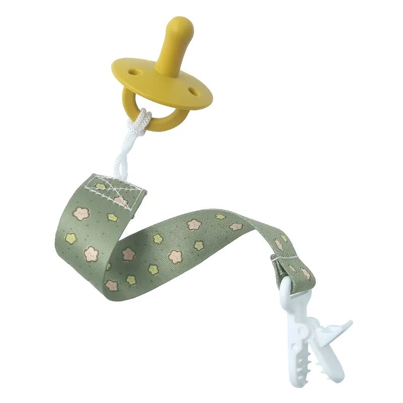 Baby Fopspeen Clip Polyester Cartoon Print Dummy Kettinghouder Voor Baby Tepel Bijtring Speelgoed Houder Set Van 3