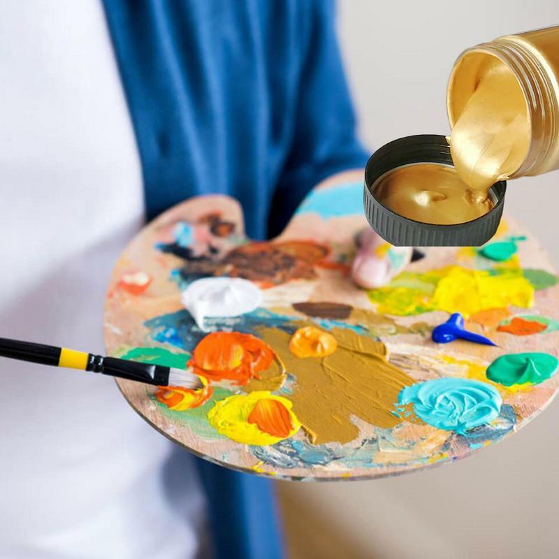 Set cat akrilik, perlengkapan lukisan tabir surya lukisan tangan Multi Warna seni kerajinan lukisan akrilik untuk seniman anak-anak