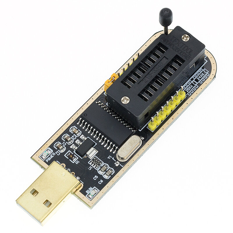 Программатор для EEPROM 93CXX / 25CXX/24CXX, модуль USB I21 CH341A 24 25 + зажим SOIC8 SOP8
