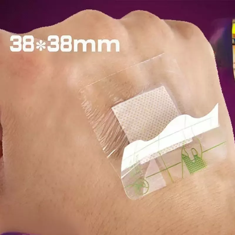 20 szt./zestaw kwadratowe apteczki Plaster medyczny Plaster opatrunek na ranę wodoodporne bandaże taśma PU 38*38mm