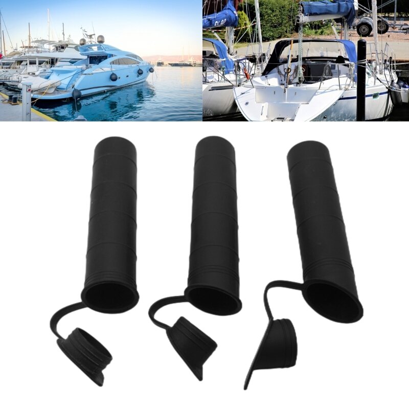 Pesca Rod Holder Gasket Cap Cover, Stick Kit Peças, Antiderrapante Tubo Interno Pad Peça de reposição para Barco Caiaque Canoa Marinha
