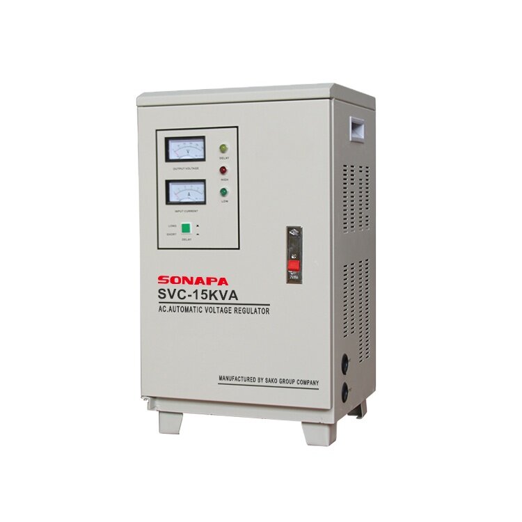 Stabilizzatore elettrico stabilizzatore di tensione di grande potenza 15KVA monofase AC regolazione automatica della tensione AVR.