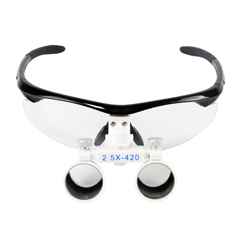 Dental loupes 2.5x 420 MM Working Distance Dental unit for dentistry Surgical magnifier Magnifying Glass