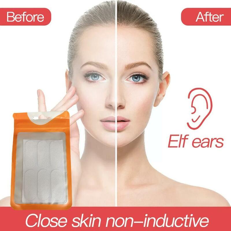 Elf orelha adesivos folheado orelhas tornar-se correção de orelha adesivo estereótipos adesivos suporte vertical orelha v-face orelha atacado e3d8