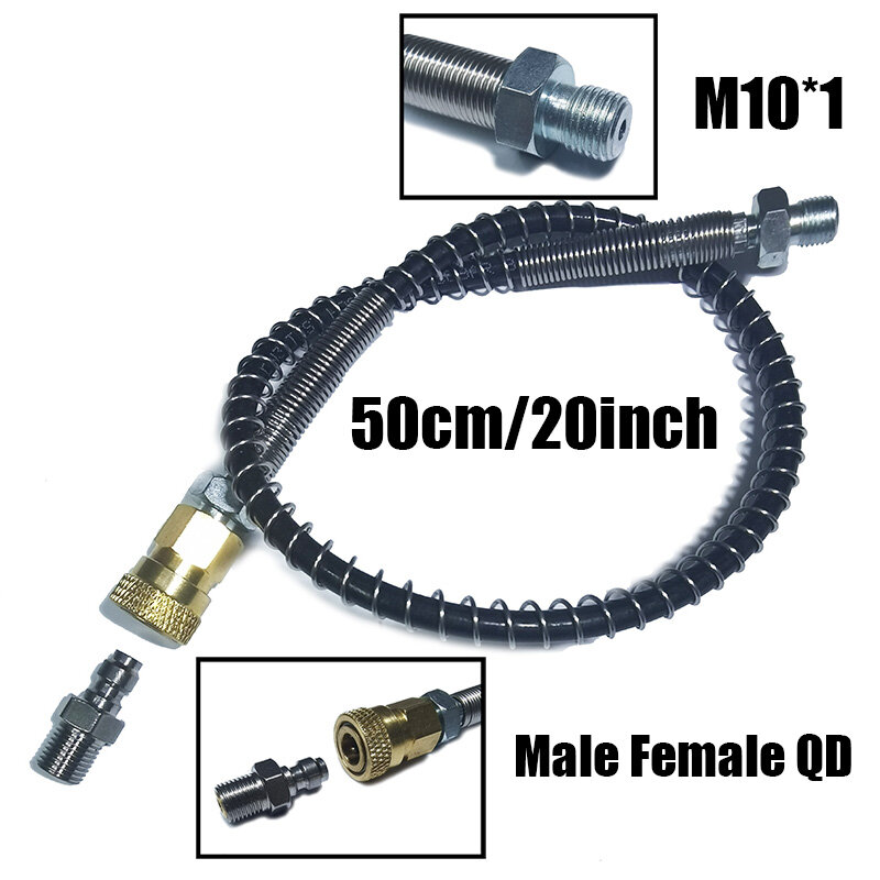 High Pressure Pump Macroline Remote Hose Line HPA M10*1 Pneumatics Air Refilling Nylon Accessories