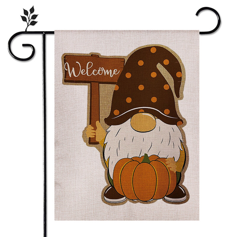 Harvest Outdoor Yard Flags Double Sided Printing Garden Flags for Autumn Thanksgiving Day