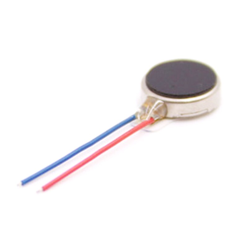 D0AB for DC Mini Vibration Motor 3V 70mA 12000rpm Self Adhesive Flat Coin Button-type Brushed Micro Motor with Two Wires 8x2.