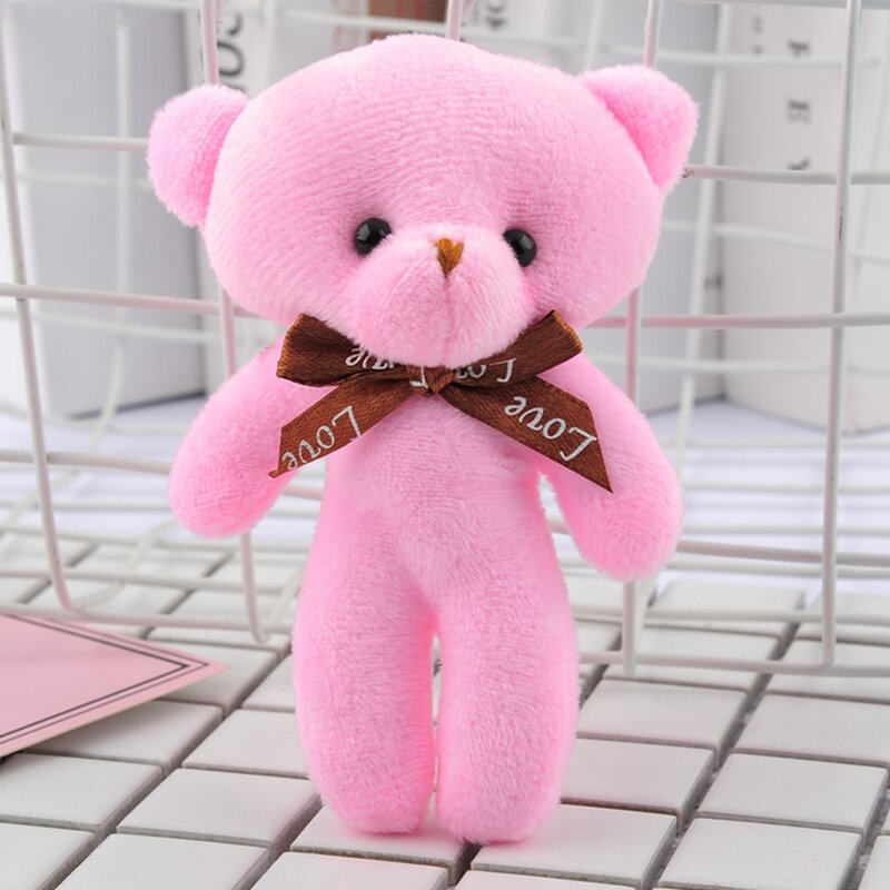 Teddy Bear 13CM mainan boneka beruang Mini, boneka dekorasi pesta pernikahan liontin bunga hadiah Wisuda untuk anak-anak dewasa