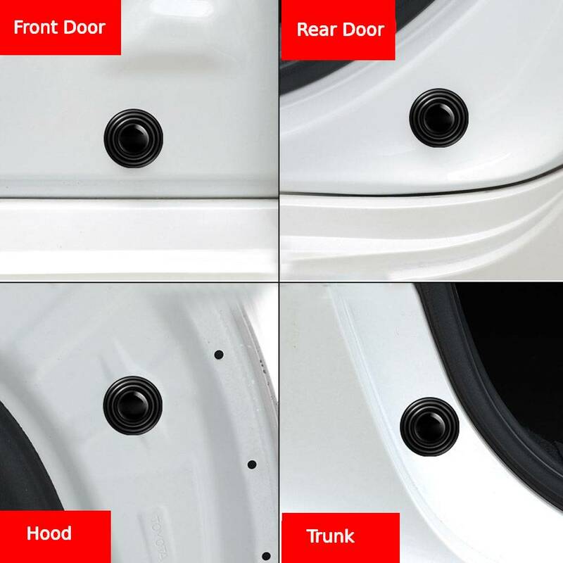 20Pcs Car Door Pads Anti-shock Silicone Pad for Car Trunk Hood Car door Closing shock pads Sticker Car Interior Accessories