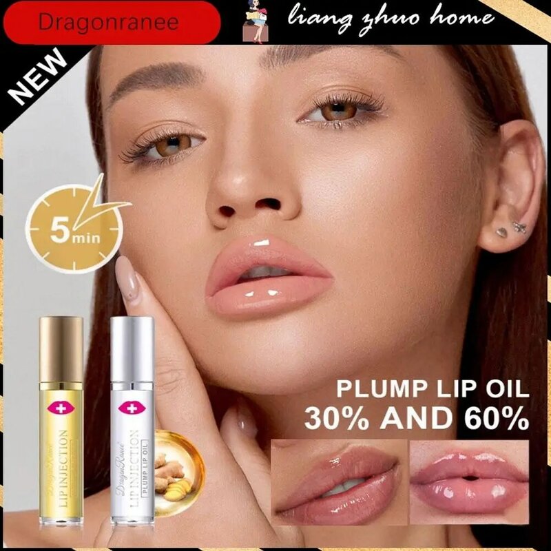 Instant Lip Enhancer Oil, Extreme Volumising Lip Gloss Serum, Nourish, Anti-Rugas, Hidratante, Sexy Lip Care, Cosméticos
